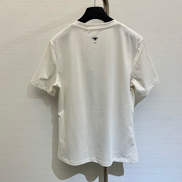 人気No1ディオール Eiffel Tower コットン リネン ジャージー Tシャツ 偽物 3色 def48513